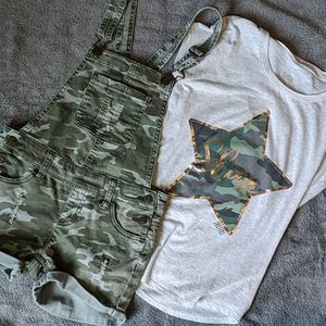 Girls overall outfit